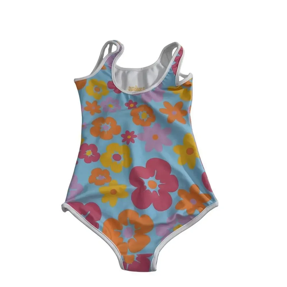 The Sundance Company Summers Daydream Youth One Piece Swimsuit Size 7